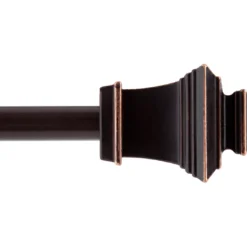 Copper Vaughn Antique Curtain Rod, (48" - 86")