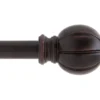 Rita Weathered Brown Curtain Rod, (48" - 84")