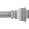 Silver Satin Riley Curtain Rod, (30"- 84")