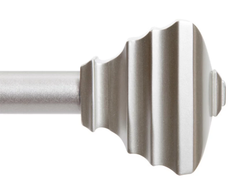 Jayden Nickel Adjustable Curtain Rod, (42" - 120")