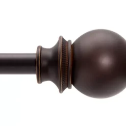 Birkin Oil Rubbed Bronze Adjustable Curtain Rod, (42" - 120")