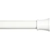 Rogers White Adjustable Tension Rod, (28" - 48")