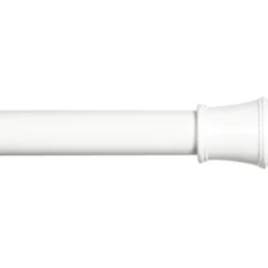 Rogers White Adjustable Tension Rod, (28" - 48")