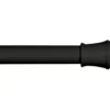 Rogers Black Adjustable Tension Rod, (28" - 48")