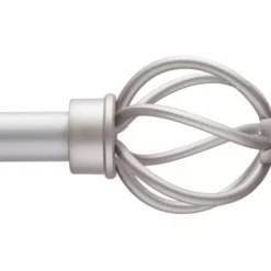 Tyrell Pewter Adjustable Curtain Rod, (42" - 120")