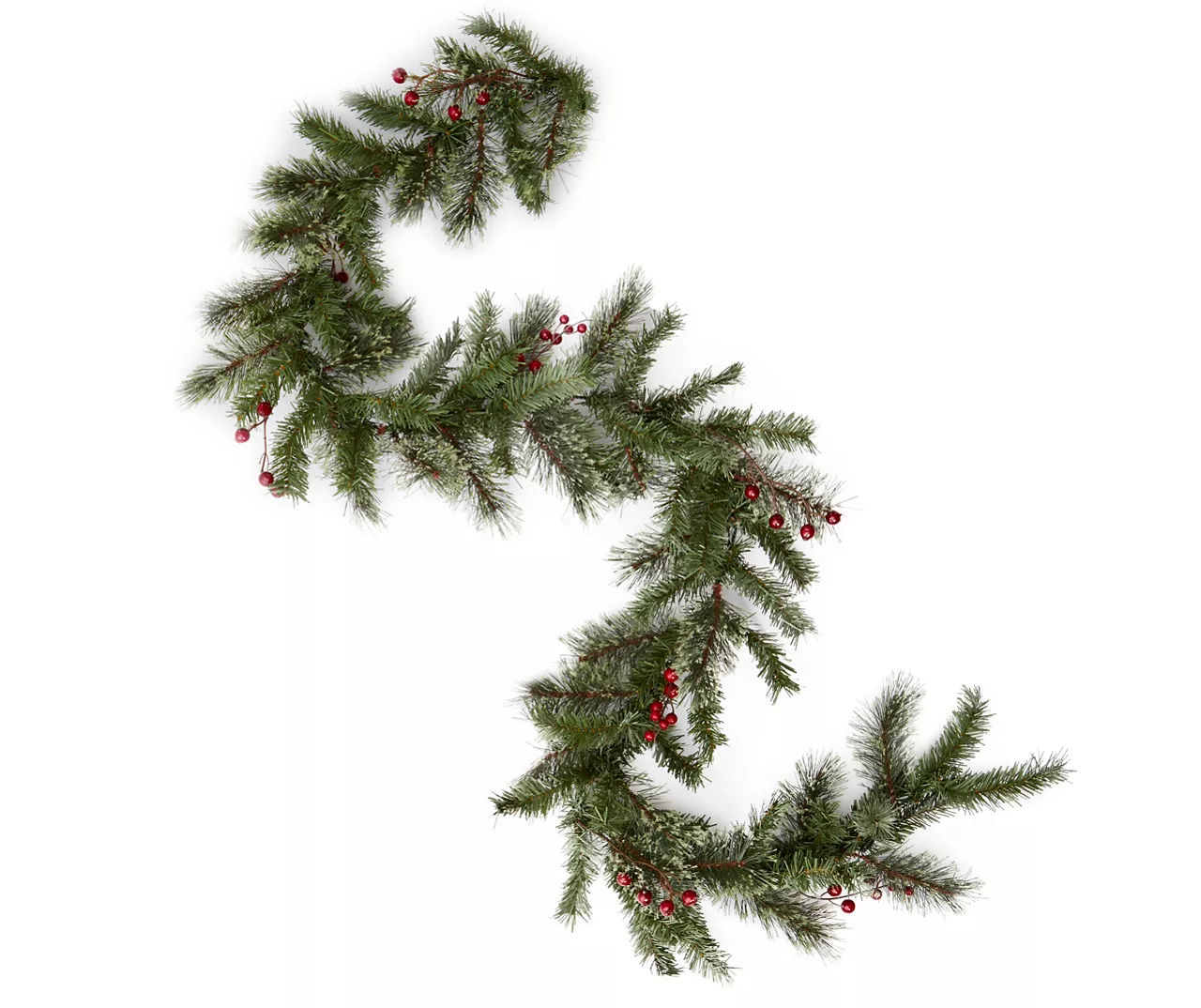 6' Natural Pine & Berry Cashmere Garland