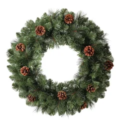 24" Hardneedle Pinecone Wreath