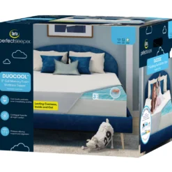 Serta Duocool 3" Gel Memory Foam Mattress Topper