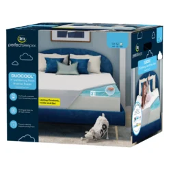 Serta Perfect Sleeper Duocool 3" Cooling Gel Memory Foam Mattress Toppers