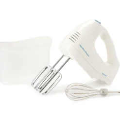Hamilton Beach White 6-Speed Hand Mixer With Bowl Rest