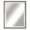 White & Gray Two-Tone Framed Mirror