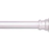 Brushed Nickel Nicholas Twist & Fit No Tools Tension Window Curtain Rod, (48" - 86")