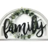 "Family" Wall Arch With Greenery