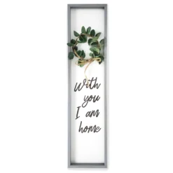 "I Am Home" Framed Plaque With Wreath