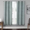 Spa Blackout Grommet Curtain Panel Pair, (63")