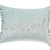 "Blessed" Blue Lumbar Throw Pillow