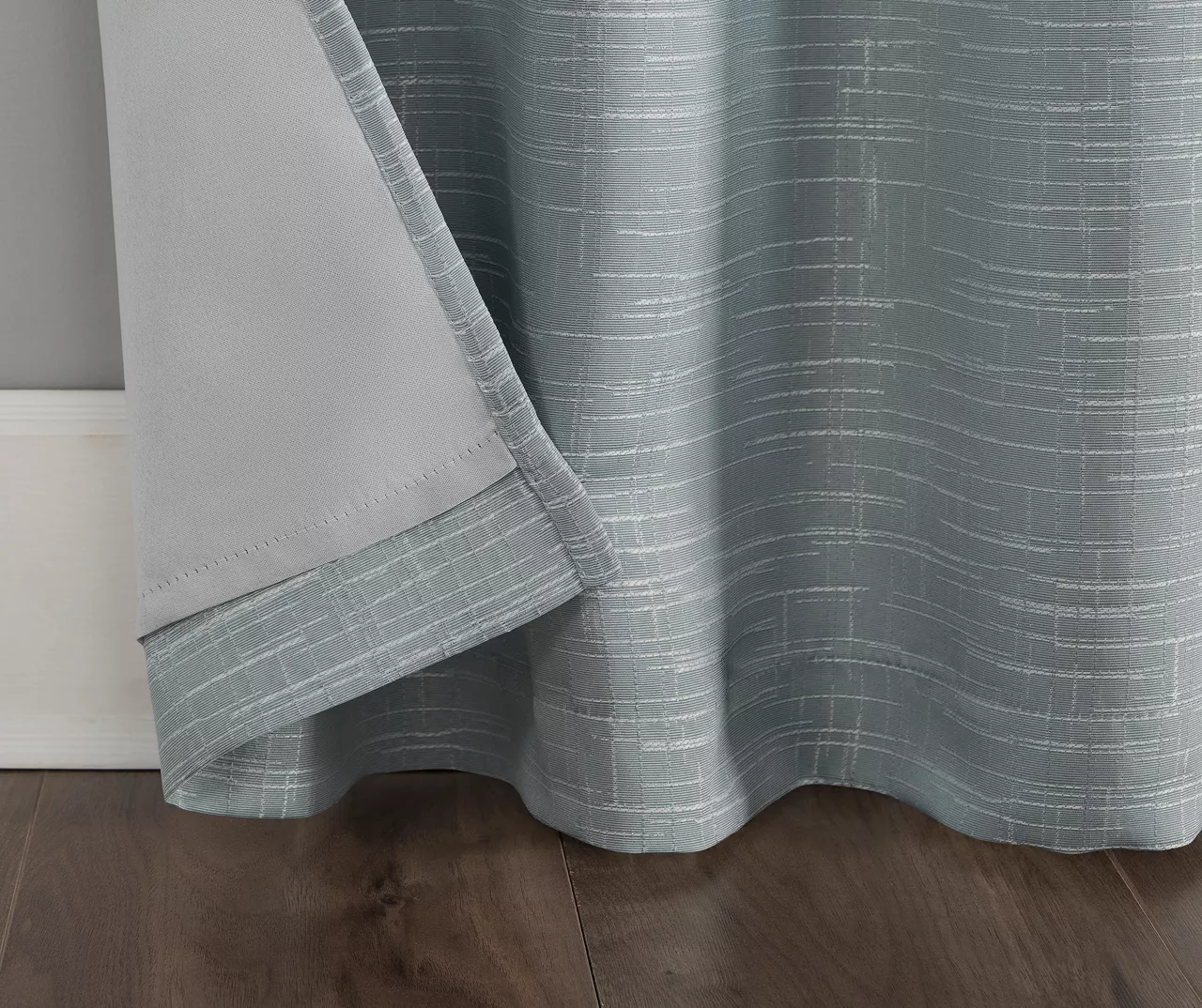 Taliyah Aqua Room-Darkening Grommet Curtain Panel, (84") - Image 4