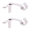 Brushed Nickel Fast Fit No Measure Curtain Rod Brackets, 2-Pack