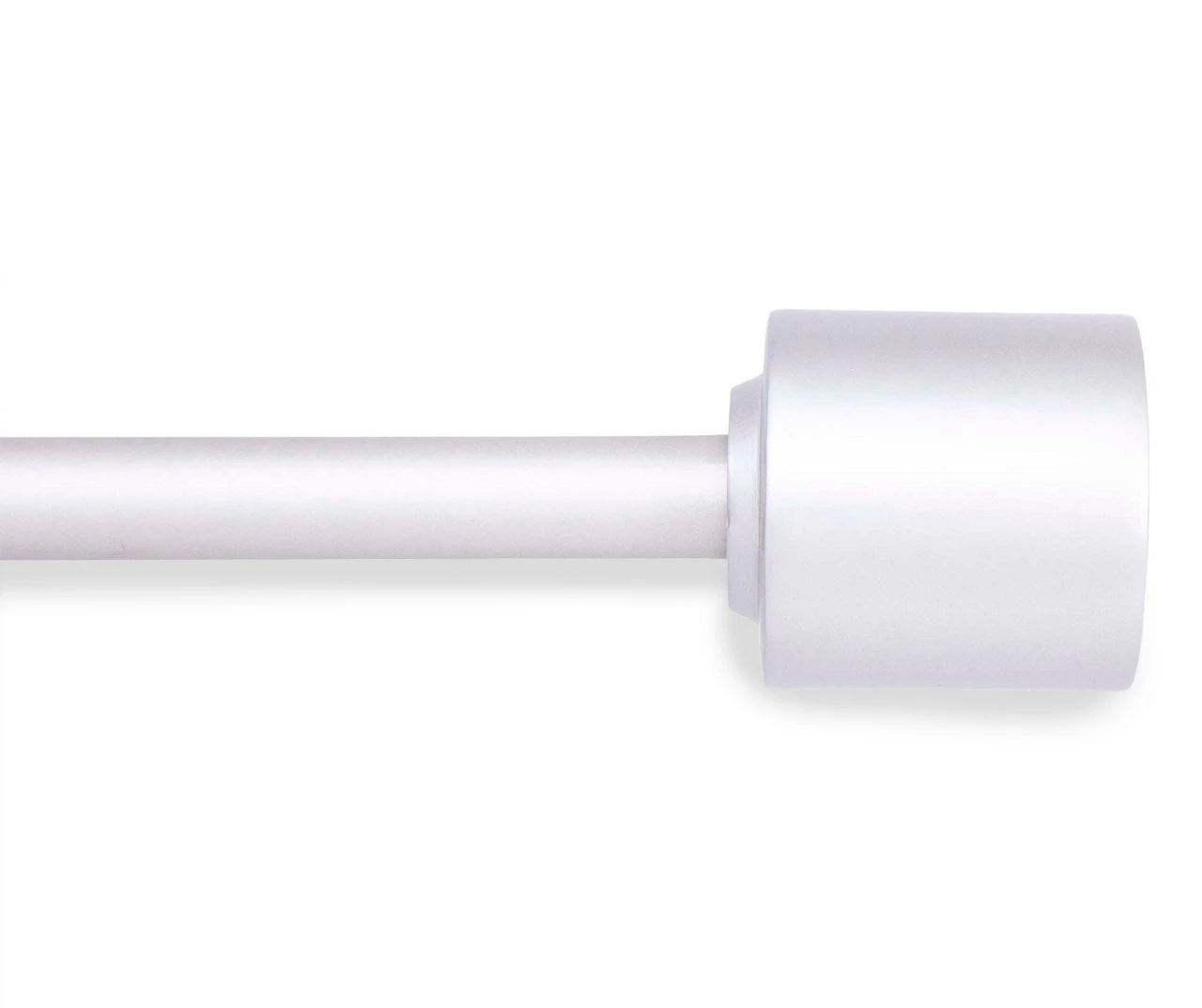 Percy Brushed Nickel Standard Decorative Window Curtain Rod, (36" - 66")