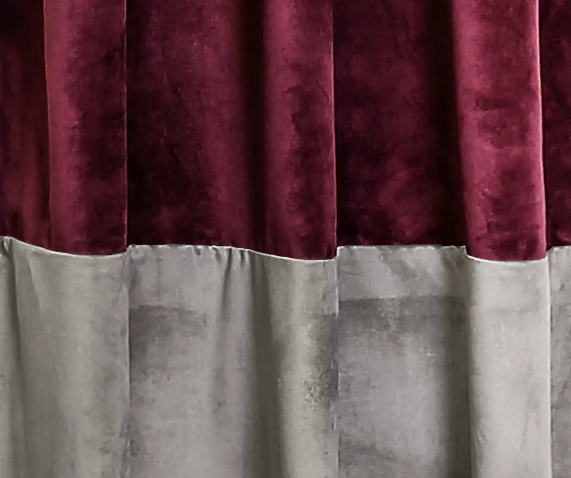 Prima Velvet Color Block Room-Darkening Grommet Curtain Panel Pair, (84") - Image 13