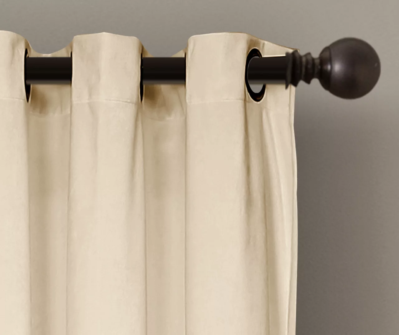 Prima Velvet Color Block Room-Darkening Grommet Curtain Panel Pair, (84") - Image 6