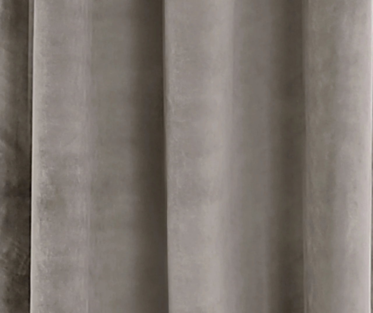 Prima Velvet Gray Room-Darkening Grommet Curtain Panel Pair, (95") - Image 3