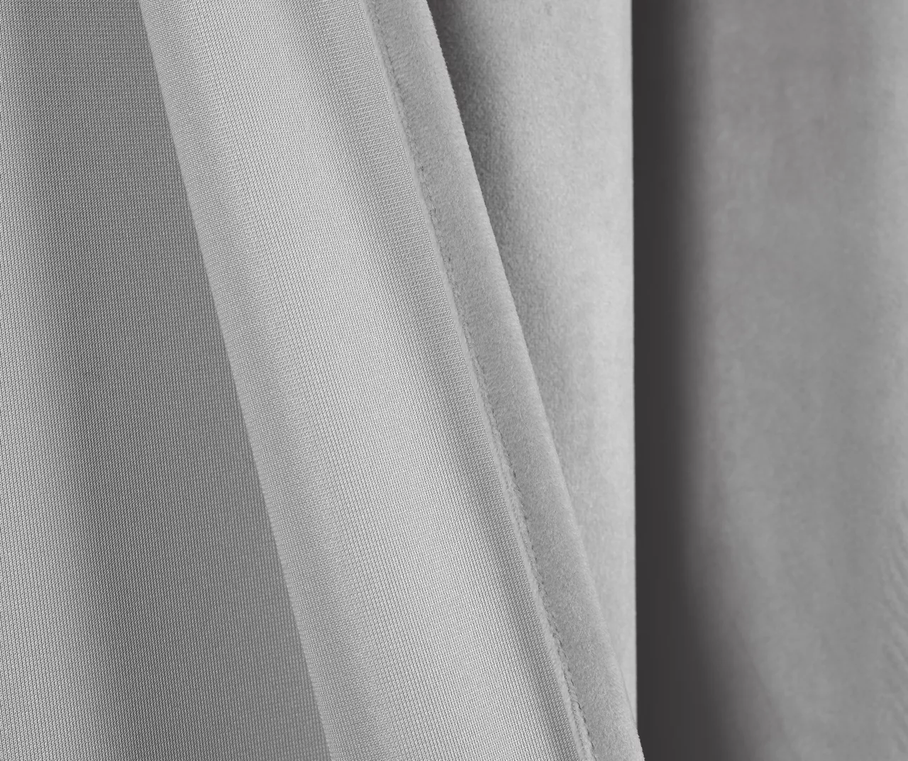 Prima Velvet Light Gray Room-Darkening Grommet Curtain Panel Pair, (84") - Image 5