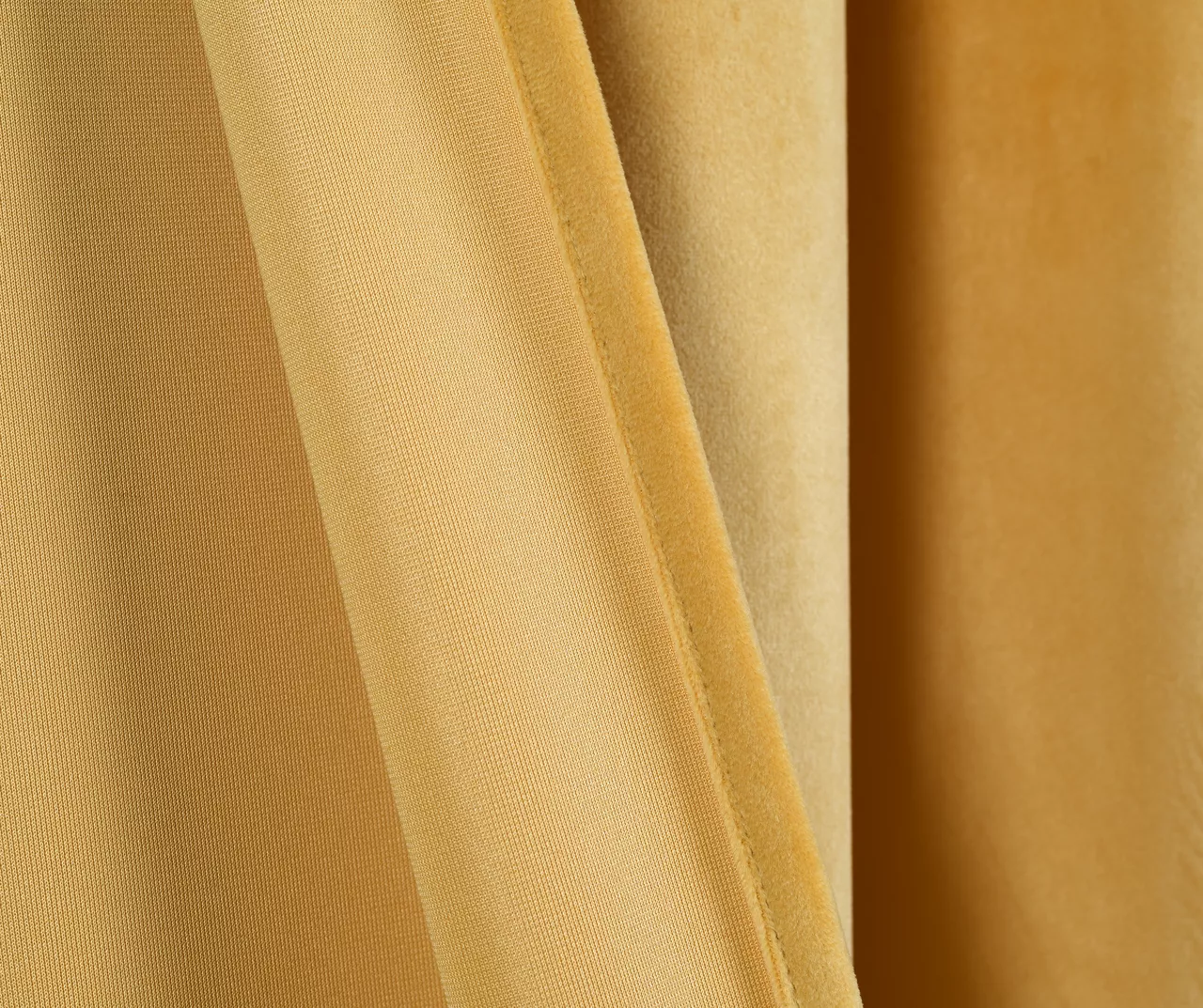 Prima Velvet Yellow Room-Darkening Grommet Curtain Panel Pair, (84") - Image 5