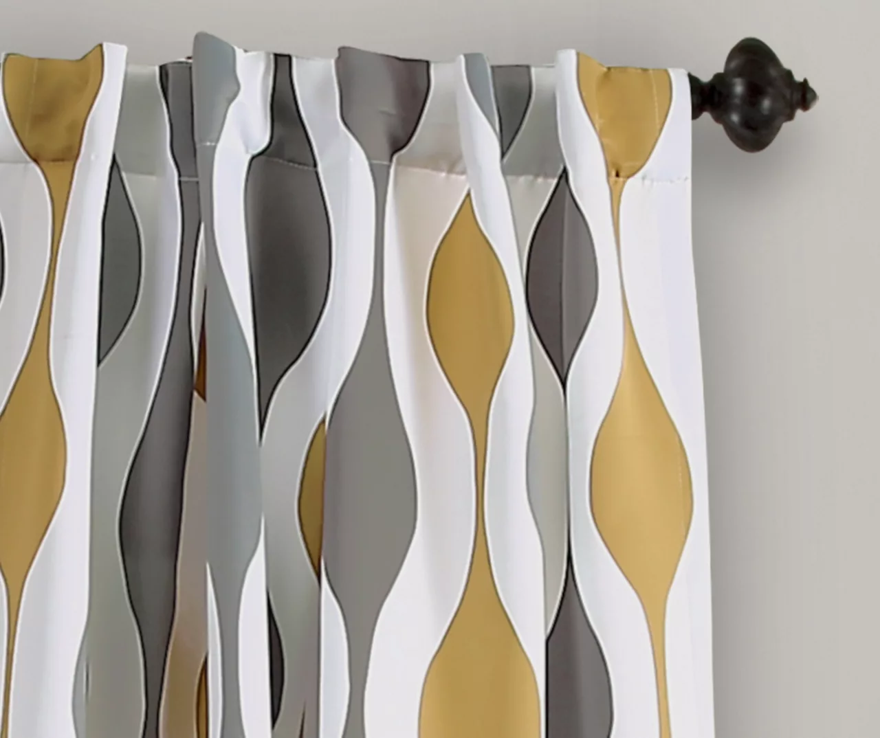 Mid-Century Geo Room-Darkening Back Tab Curtain Panel Pair - Image 20