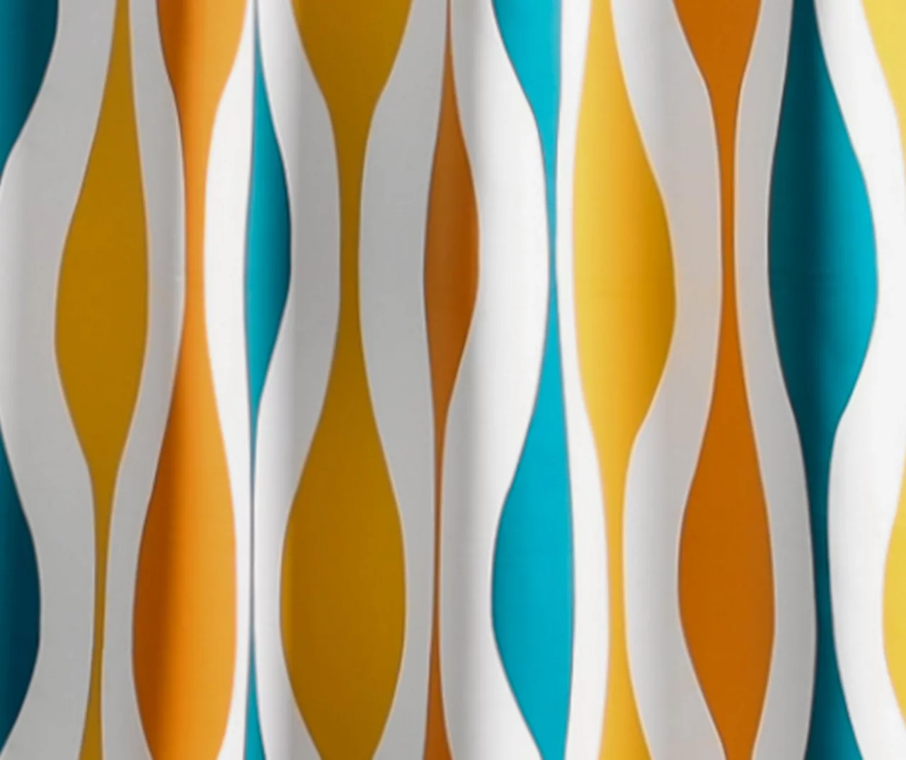 Mid-Century Geo Room-Darkening Back Tab Curtain Panel Pair - Image 14