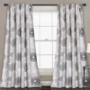 Circles Room-Darkening Rod Pocket Curtain Panel Pair, (84")