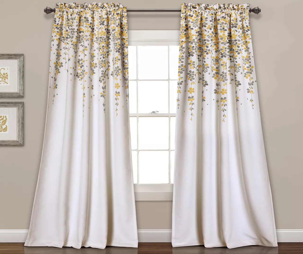 Weeping Flowers Room-Darkening Rod Pocket Curtain Panel Pair - Image 15