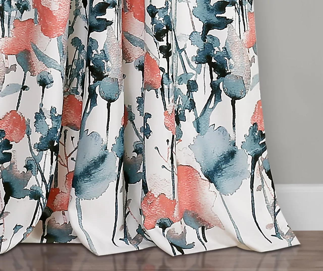 Zuri Flora Room-Darkening Back Tab Curtain Panel Pair - Image 8