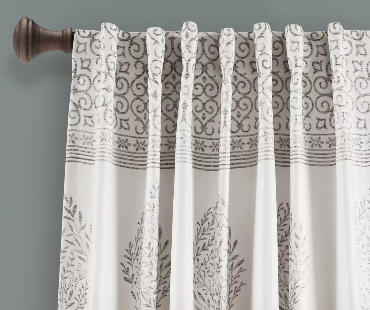 Teardrop Leaf Room-Darkening Back Tab Curtain Panel Pair - Image 20