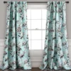 Tania Floral Room-Darkening Back Tab Curtain Panel Pair
