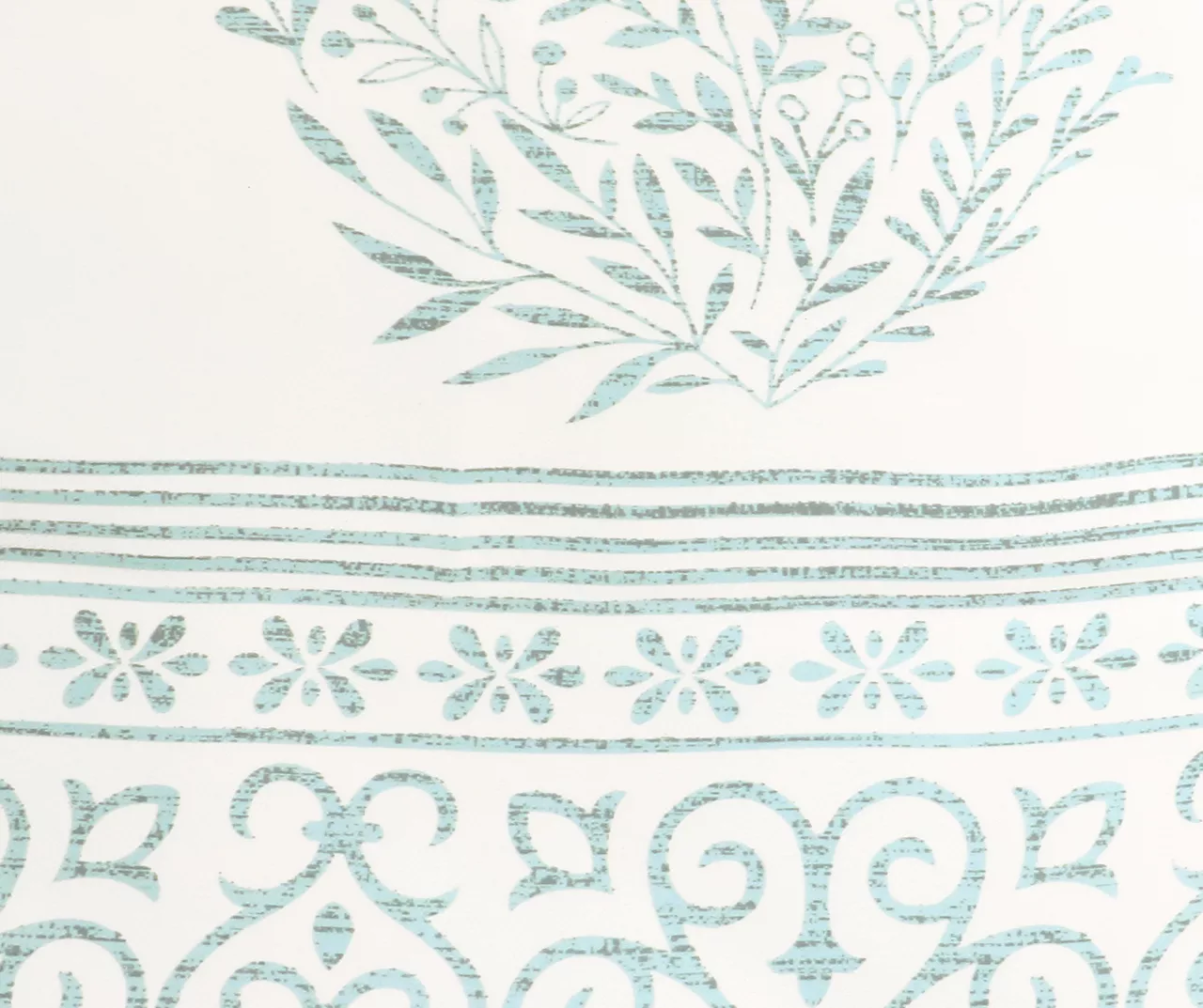 Teardrop Leaf Blue Room-Darkening Back Tab Curtain Panel Pair, (84") - Image 2