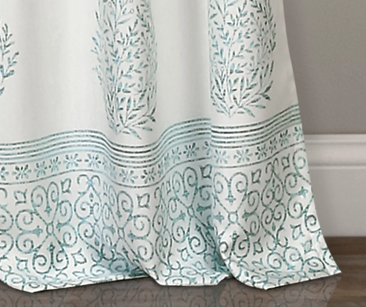 Teardrop Leaf Room-Darkening Back Tab Curtain Panel Pair - Image 9