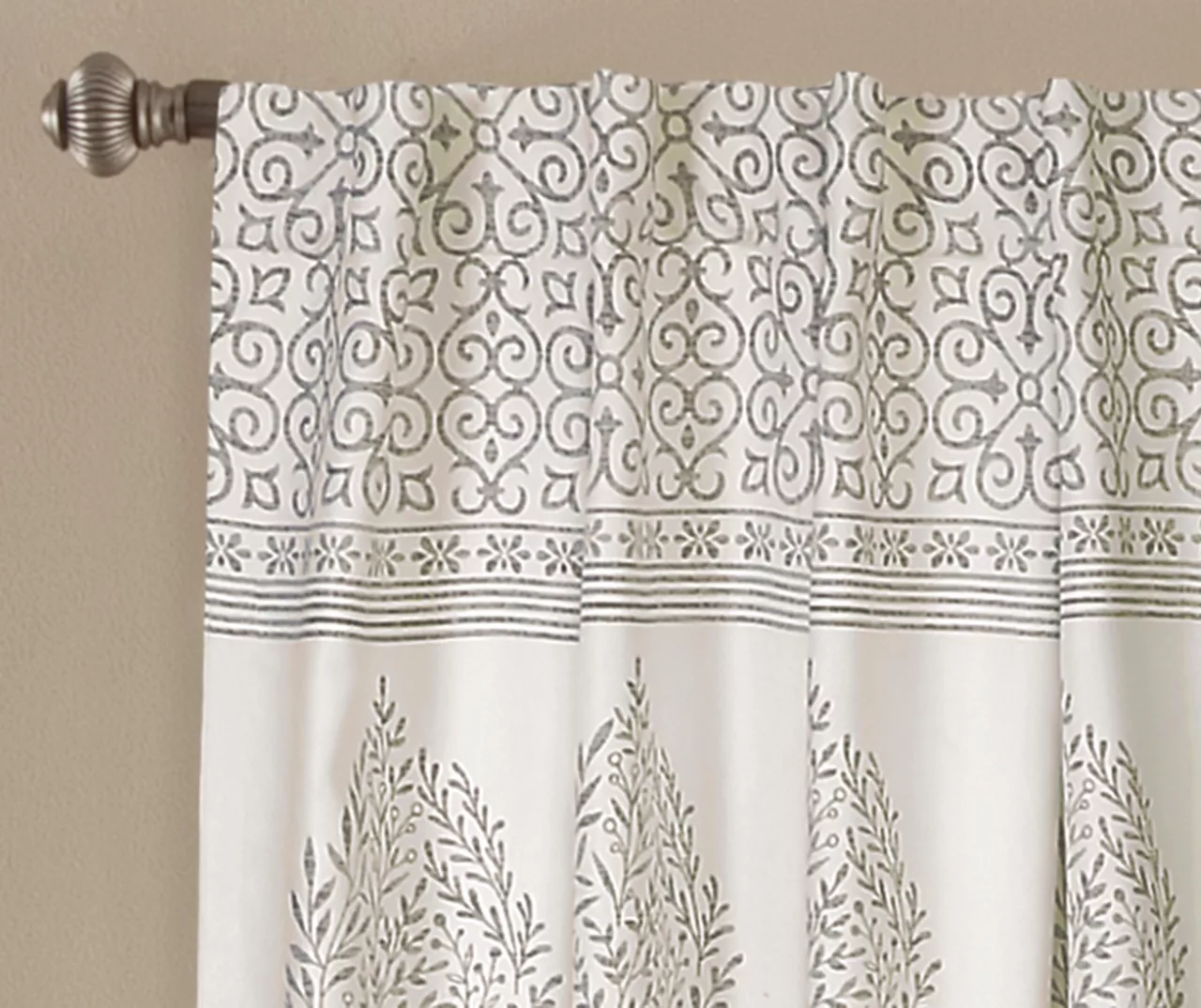 Teardrop Leaf Room-Darkening Back Tab Curtain Panel Pair - Image 18