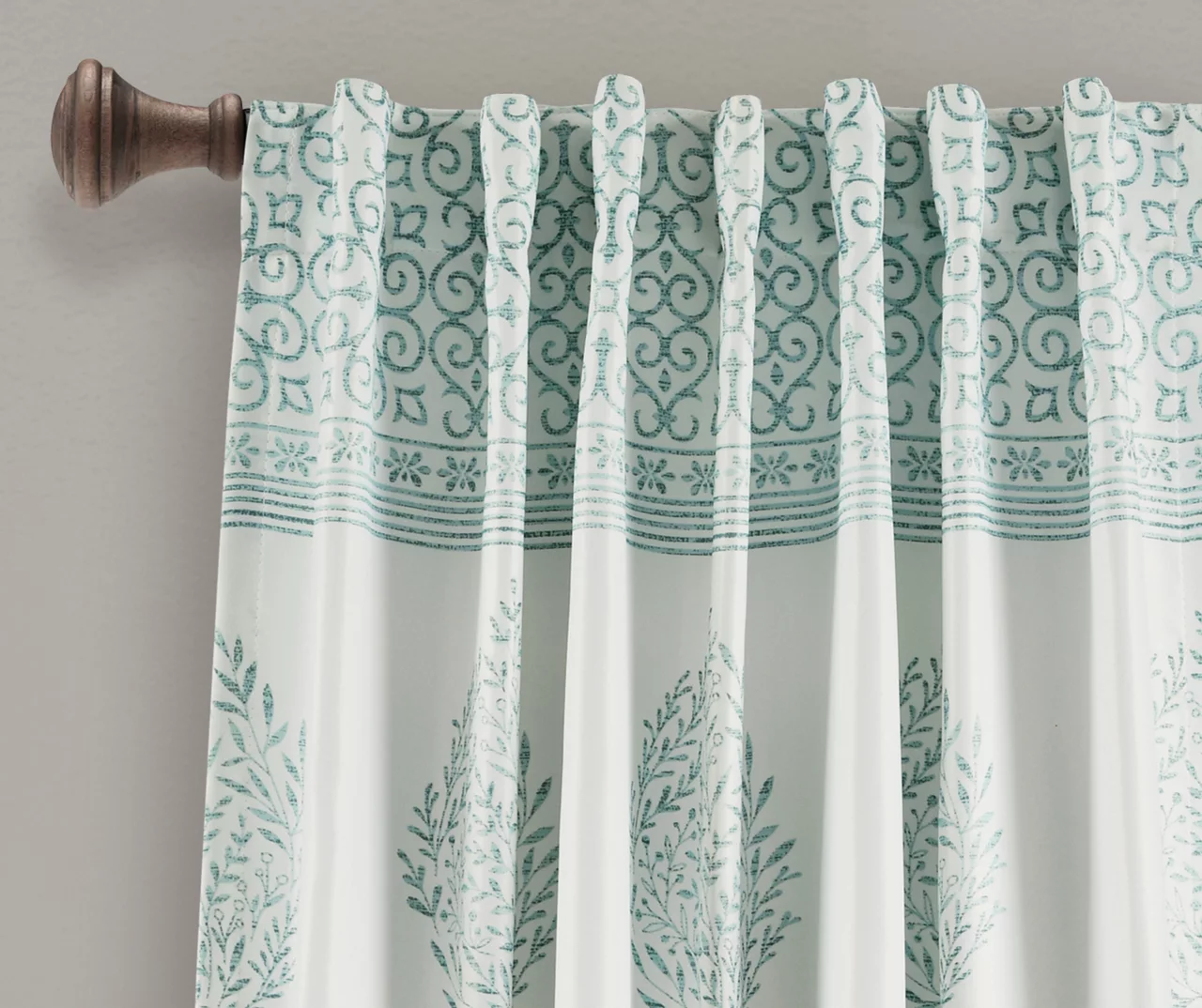 Teardrop Leaf Room-Darkening Back Tab Curtain Panel Pair - Image 10