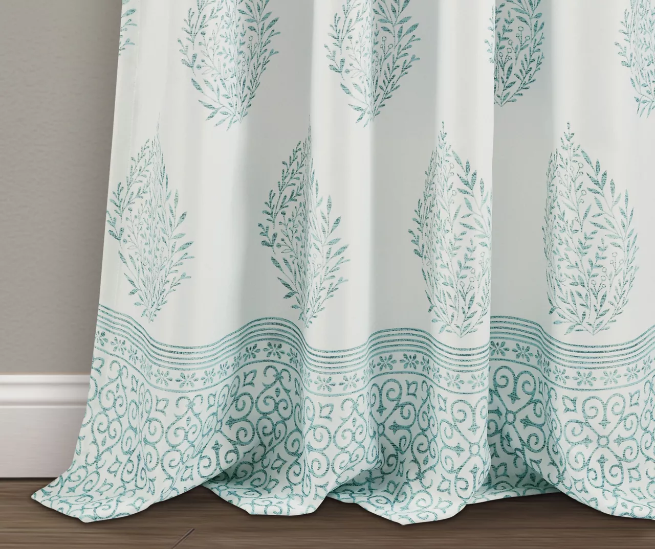 Teardrop Leaf Room-Darkening Back Tab Curtain Panel Pair - Image 11