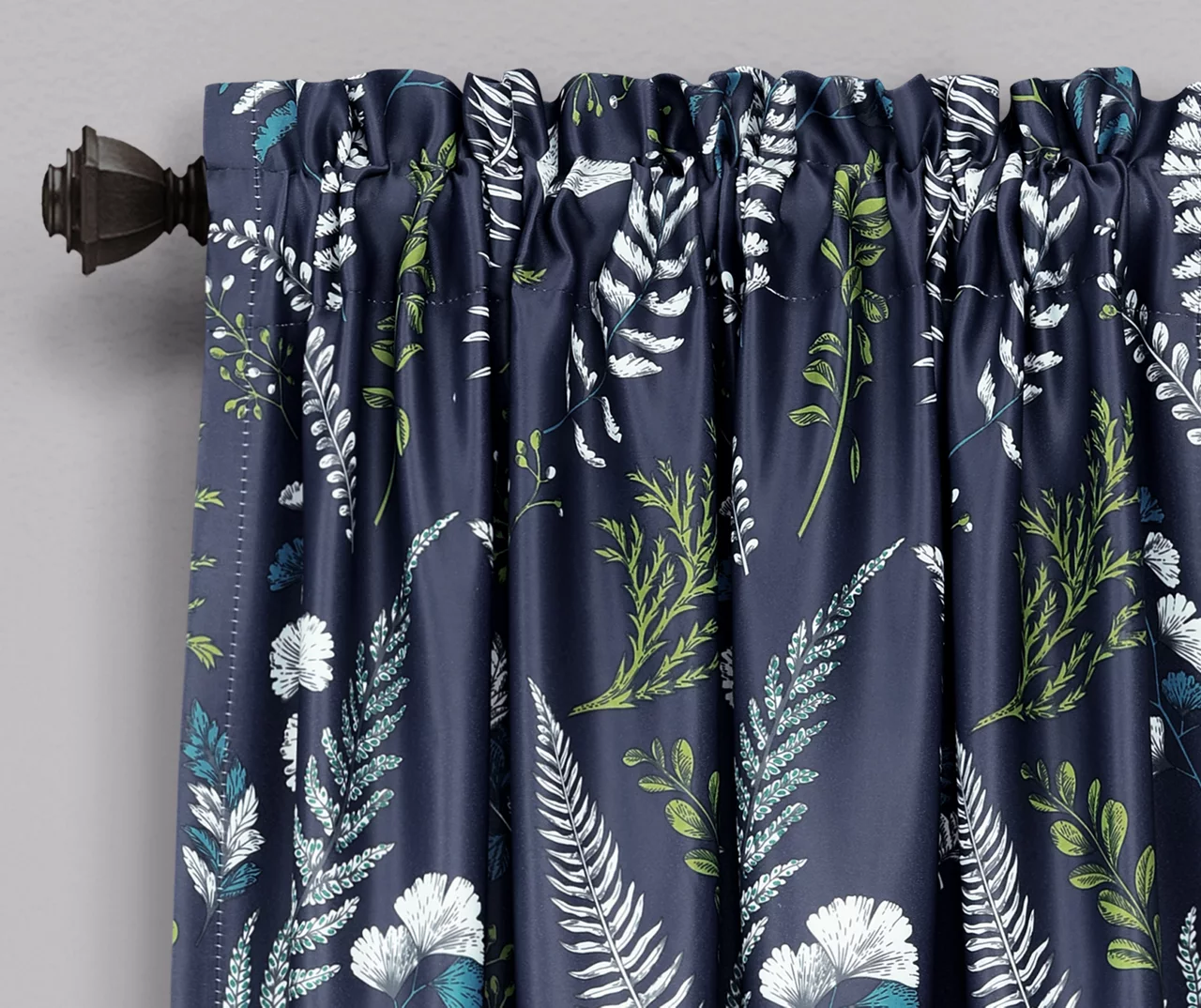 Devonia Allover Floral Room-Darkening Rod Pocket Curtain Panel Pair - Image 9