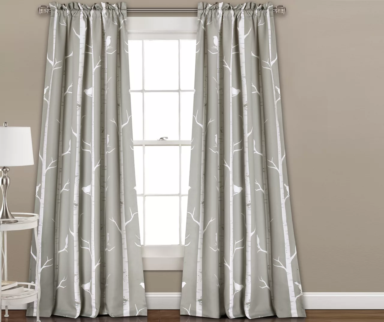 Bird On The Tree Room-Darkening Rod Pocket Curtain Panel Pair - Image 5