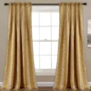 Julia Stripe Room-Darkening Back Tab Curtain Panel Pair, (84")