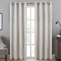 Warren Platinum Blackout Grommet Curtain Panel, (63")