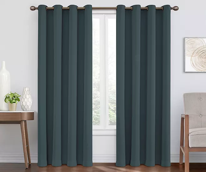 Eclipse Round & Round Blackout Grommet Curtain Panel - Image 13