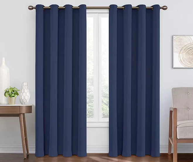 Eclipse Round & Round Blackout Grommet Curtain Panel - Image 9