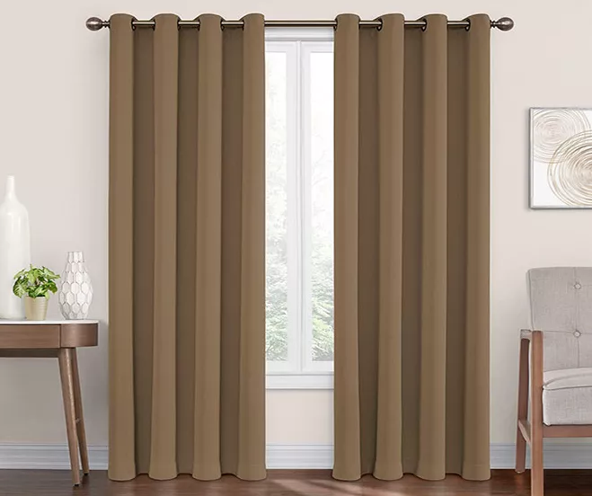 Eclipse Round & Round Blackout Grommet Curtain Panel - Image 7