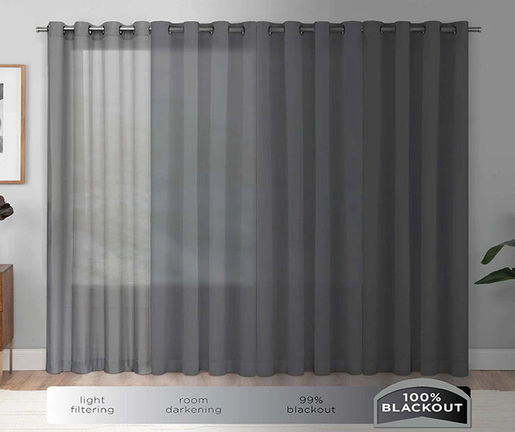 Harper Mushroom Velvet Blackout Rod Pocket Curtain Panel, (95") - Image 8