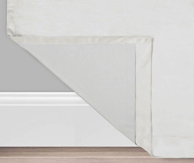 Harper Snow Velvet Blackout Rod Pocket Curtain Panel, (108") - Image 3