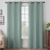 Martina Blue Blackout Grommet Curtain Panel, (108")